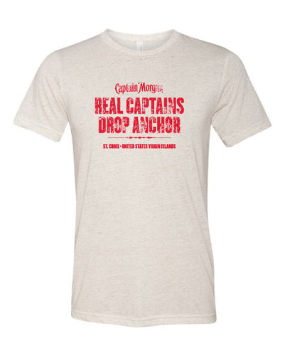 'Real Captains Drop Anchor' T-Shirt (Black)